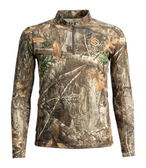 Featherweight 1/4 Zip-Realtree Edge front