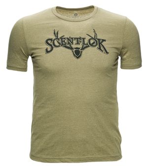 ScentLok Throwback T-Shirt-Olive Heather-Small