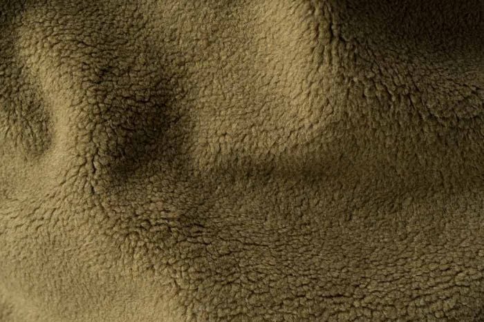  Solid Golden Brown Sherpa Fleece Fabric by The Yard