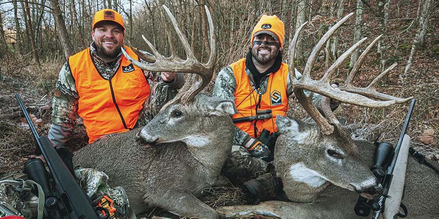 Randy Birdsong and Nate Hosie With Trophy Bucks 