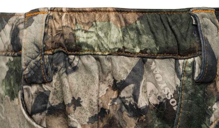 Elastic side seam waistband