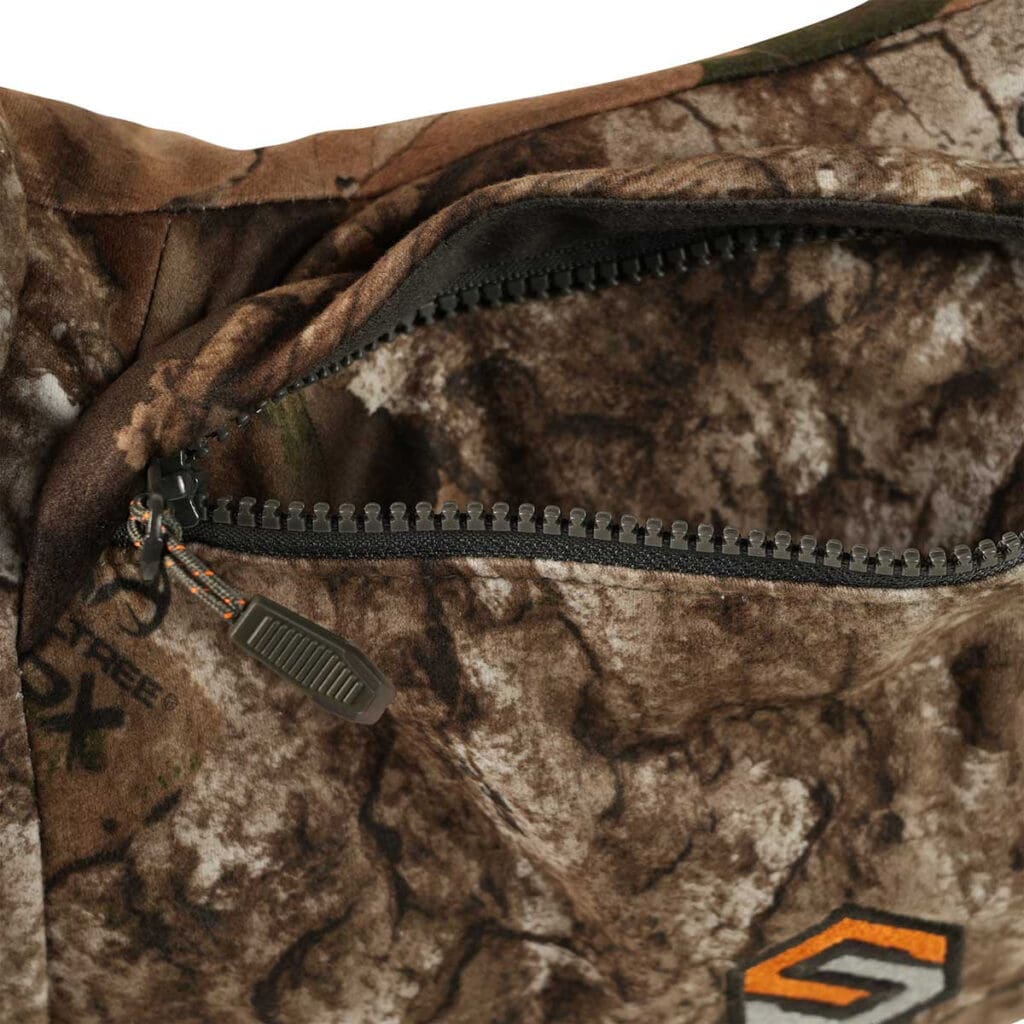 Easy Access Front Zipper