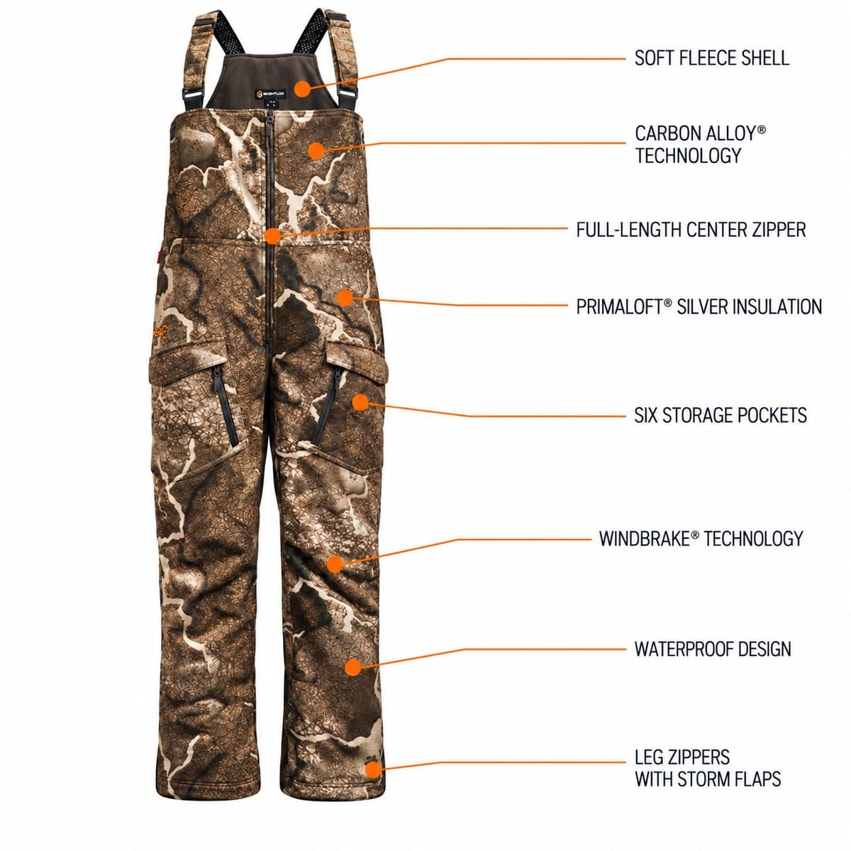 BE:1 Fortress Bib | Insulated Hunting Bibs for Cold Weather | ScentLok