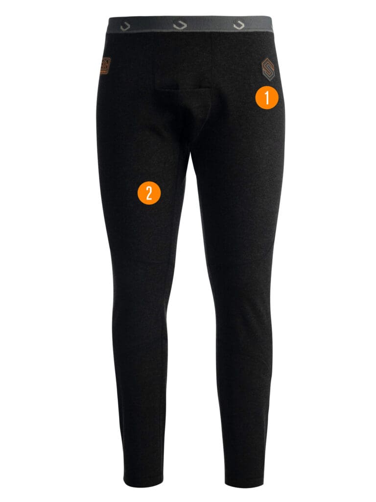 Be:1 Trek Base Blackout Series Merino Wool Bottom