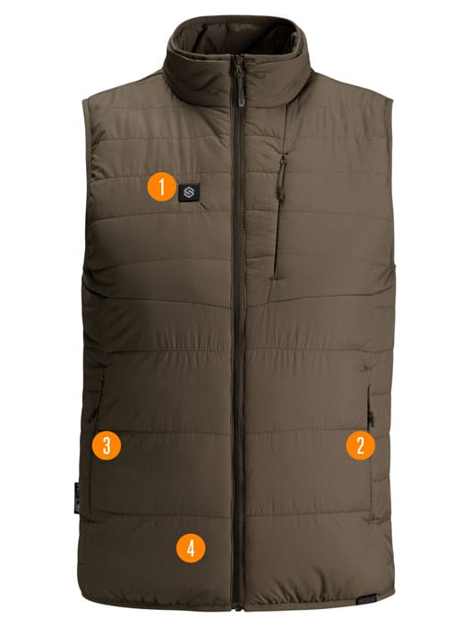 Be:1 Reactor Puffy Heated Vest hot spot image