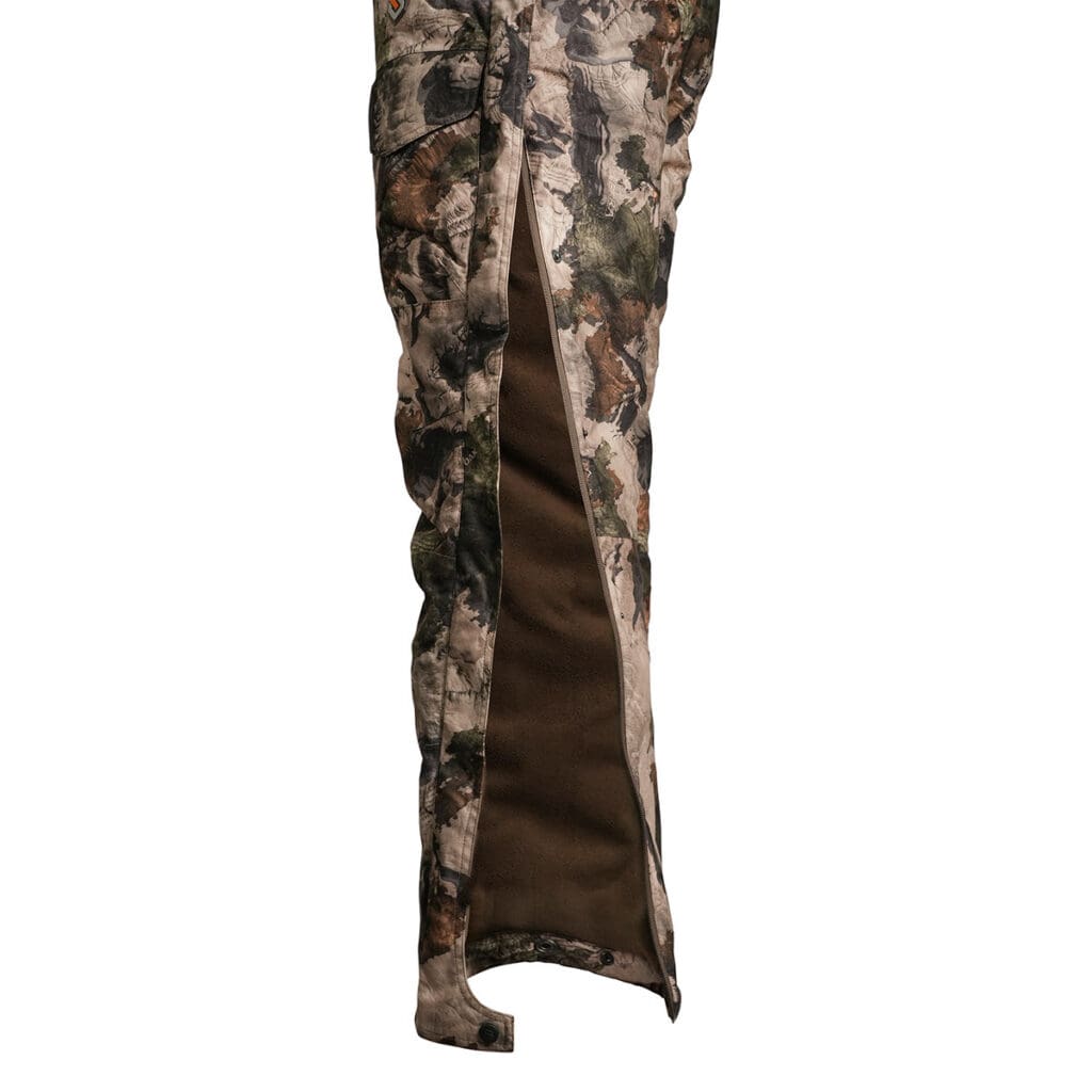 Hip-length leg zippers 