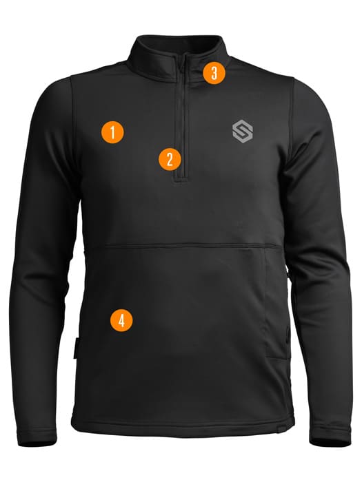 Be:1 Trek Heated Base Shirt hot spot image